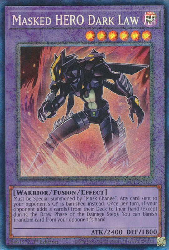 Masked HERO Dark Law [RA01-EN025] Prismatic Collector's Rare | Play N Trade Winnipeg