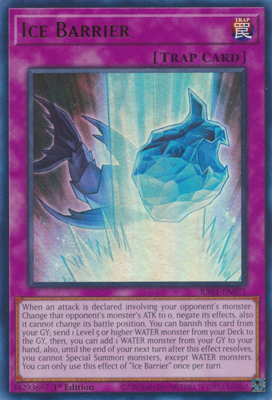 Ice Barrier [RA01-EN071] Ultra Rare | Play N Trade Winnipeg