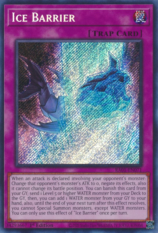 Ice Barrier [RA01-EN071] Secret Rare | Play N Trade Winnipeg