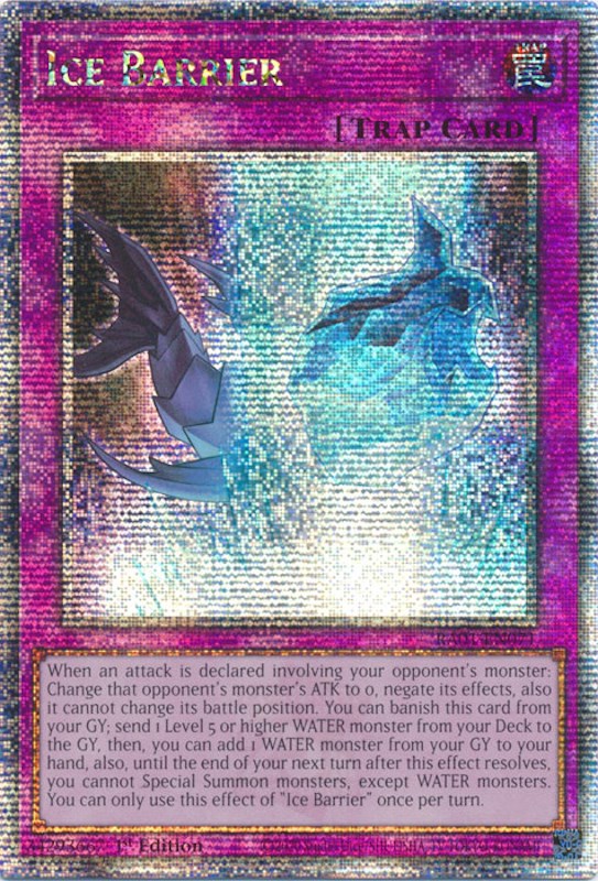 Ice Barrier [RA01-EN071] Quarter Century Secret Rare | Play N Trade Winnipeg