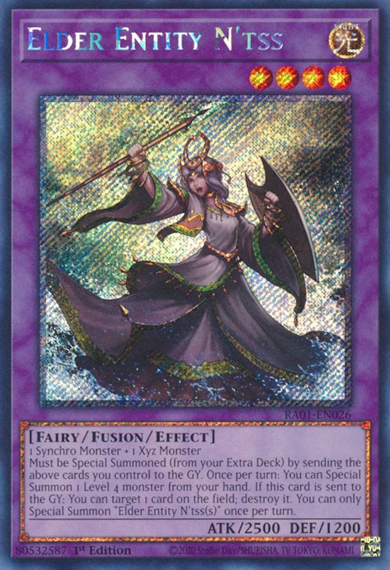 Elder Entity N'tss [RA01-EN026] Platinum Secret Rare | Play N Trade Winnipeg