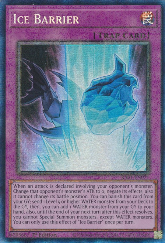 Ice Barrier [RA01-EN071] Prismatic Collector's Rare | Play N Trade Winnipeg