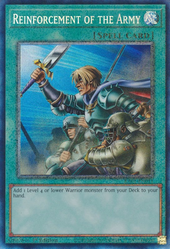 Reinforcement of the Army [RA01-EN051] Prismatic Collector's Rare | Play N Trade Winnipeg