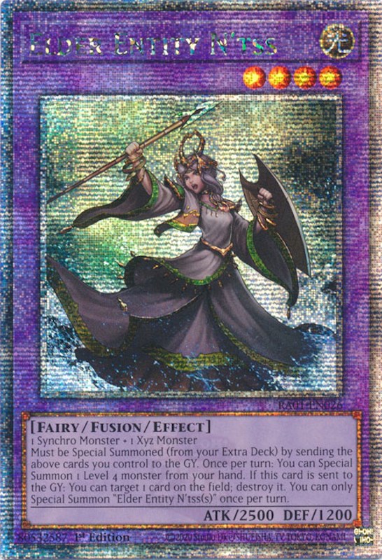 Elder Entity N'tss [RA01-EN026] Quarter Century Secret Rare | Play N Trade Winnipeg