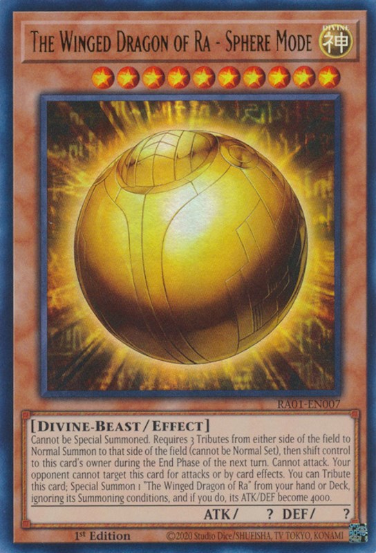 The Winged Dragon of Ra - Sphere Mode [RA01-EN007] Ultra Rare | Play N Trade Winnipeg