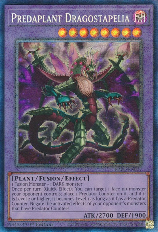 Predaplant Dragostapelia [RA01-EN027] Prismatic Collector's Rare | Play N Trade Winnipeg