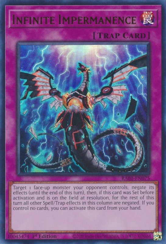 Infinite Impermanence [RA01-EN075] Ultra Rare | Play N Trade Winnipeg