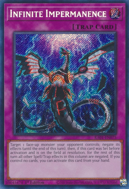 Infinite Impermanence [RA01-EN075] Secret Rare | Play N Trade Winnipeg