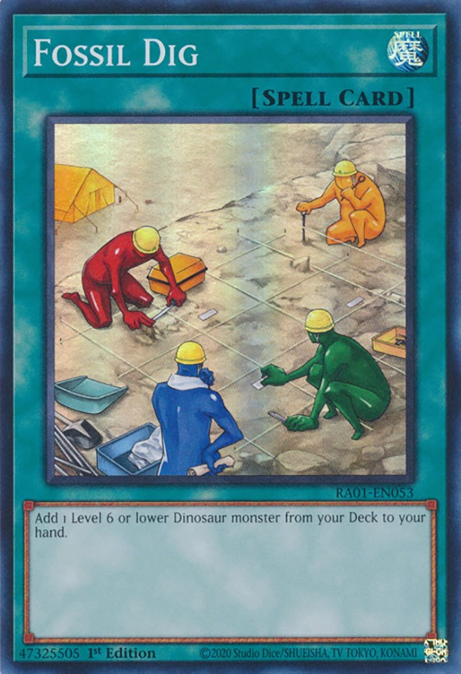 Fossil Dig [RA01-EN053] Super Rare | Play N Trade Winnipeg