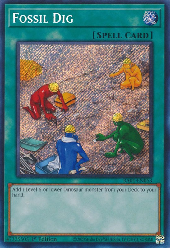 Fossil Dig [RA01-EN053] Secret Rare | Play N Trade Winnipeg