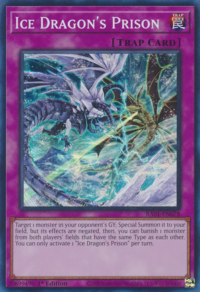 Ice Dragon's Prison [RA01-EN078] Super Rare | Play N Trade Winnipeg
