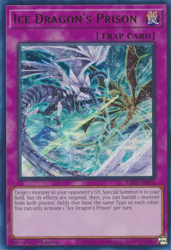 Ice Dragon's Prison [RA01-EN078] Ultra Rare | Play N Trade Winnipeg
