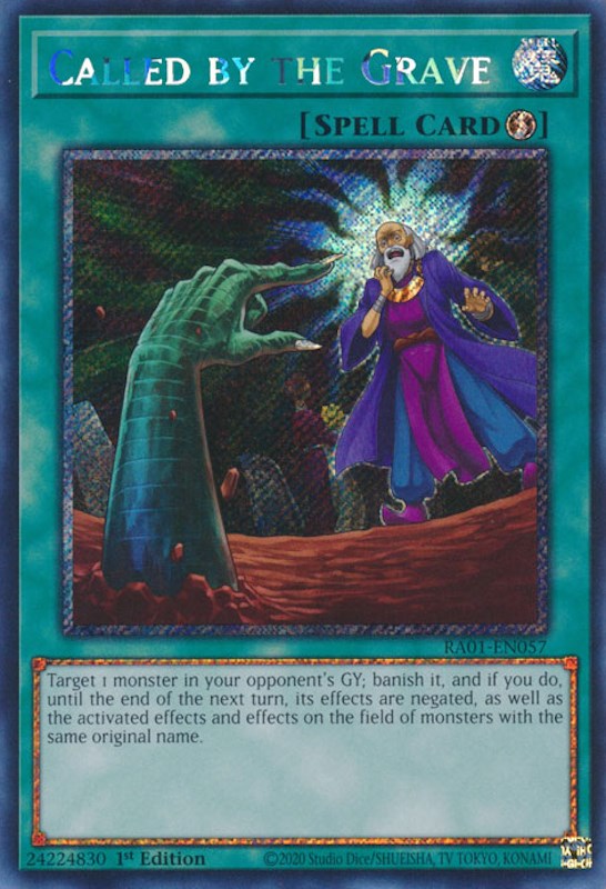 Called by the Grave [RA01-EN057] Platinum Secret Rare | Play N Trade Winnipeg