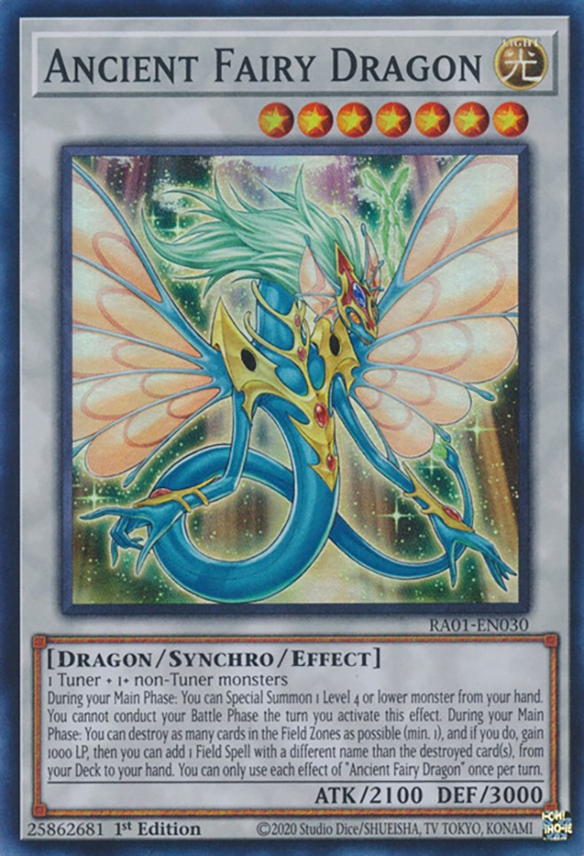 Ancient Fairy Dragon [RA01-EN030] Super Rare | Play N Trade Winnipeg
