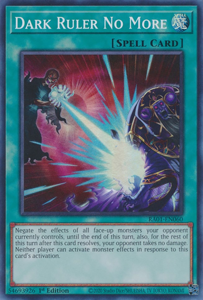 Dark Ruler No More [RA01-EN060] Super Rare | Play N Trade Winnipeg