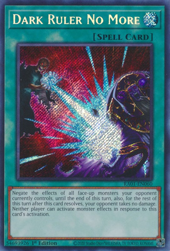 Dark Ruler No More [RA01-EN060] Secret Rare | Play N Trade Winnipeg