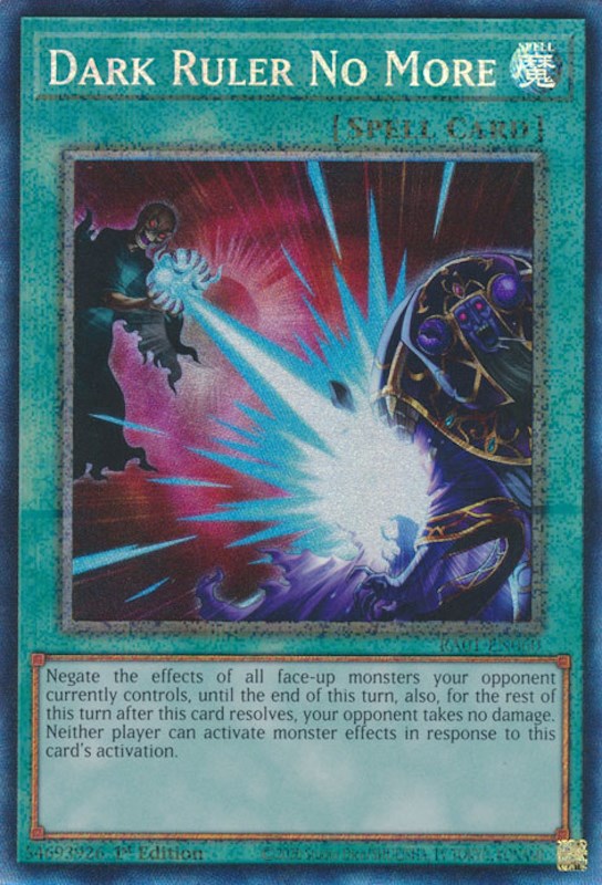 Dark Ruler No More [RA01-EN060] Prismatic Collector's Rare | Play N Trade Winnipeg