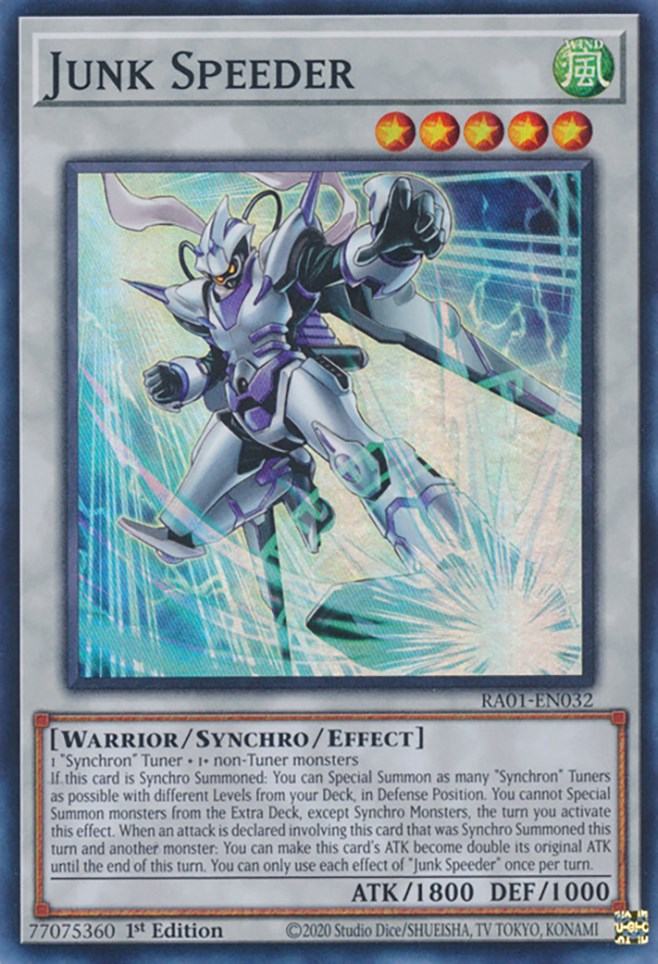 Junk Speeder [RA01-EN032] Super Rare | Play N Trade Winnipeg