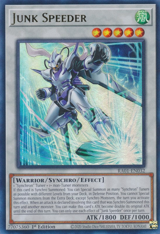Junk Speeder [RA01-EN032] Ultra Rare | Play N Trade Winnipeg