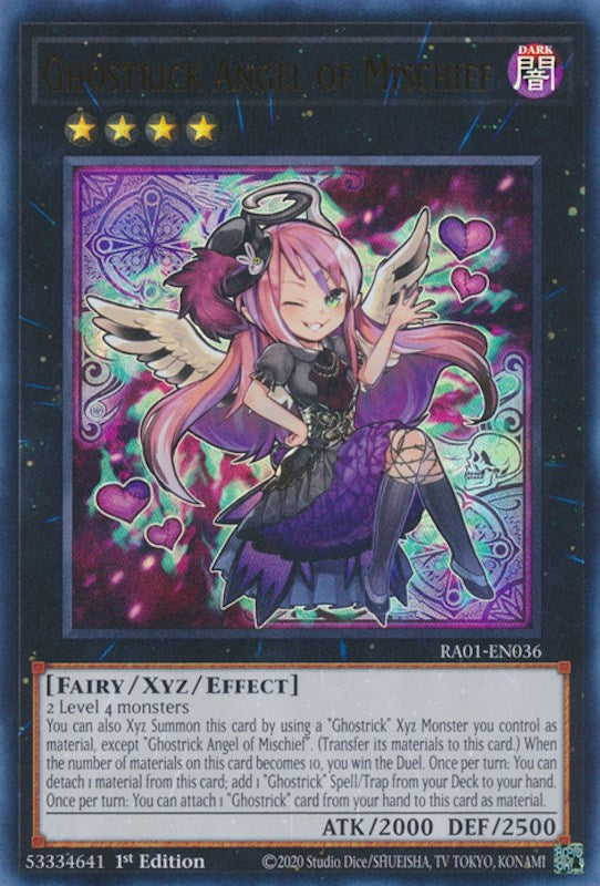 Ghostrick Angel of Mischief [RA01-EN036] Ultra Rare | Play N Trade Winnipeg