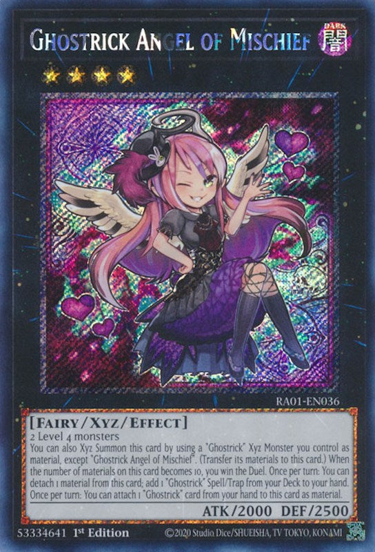 Ghostrick Angel of Mischief [RA01-EN036] Platinum Secret Rare | Play N Trade Winnipeg