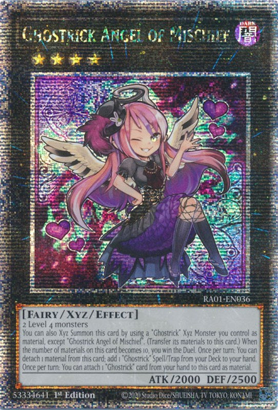 Ghostrick Angel of Mischief [RA01-EN036] Quarter Century Secret Rare | Play N Trade Winnipeg