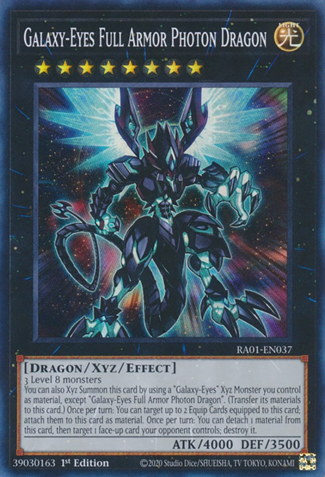 Galaxy-Eyes Full Armor Photon Dragon [RA01-EN037] Super Rare | Play N Trade Winnipeg