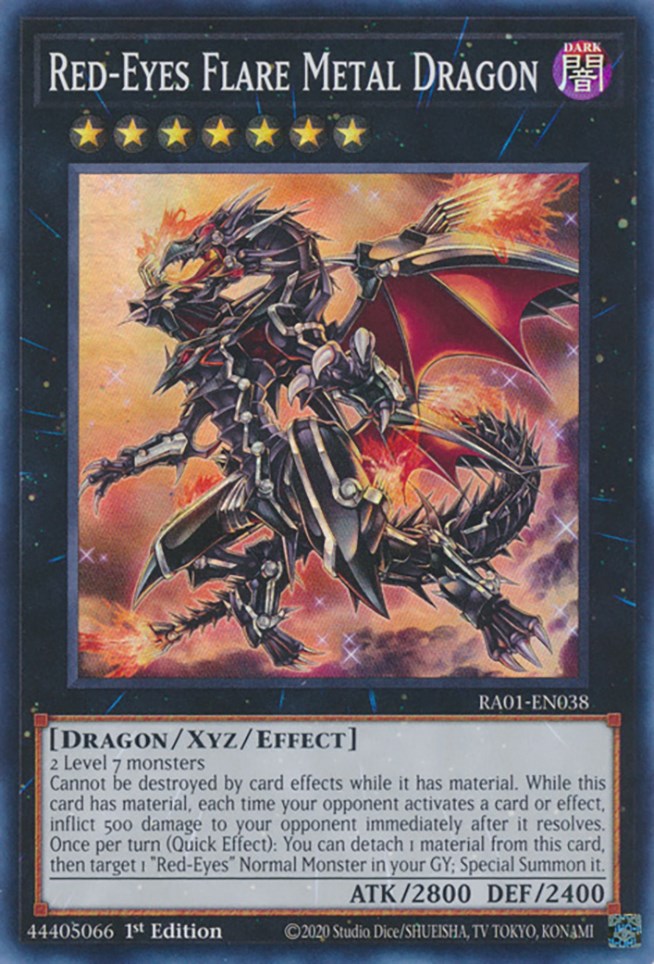 Red-Eyes Flare Metal Dragon [RA01-EN038] Super Rare | Play N Trade Winnipeg