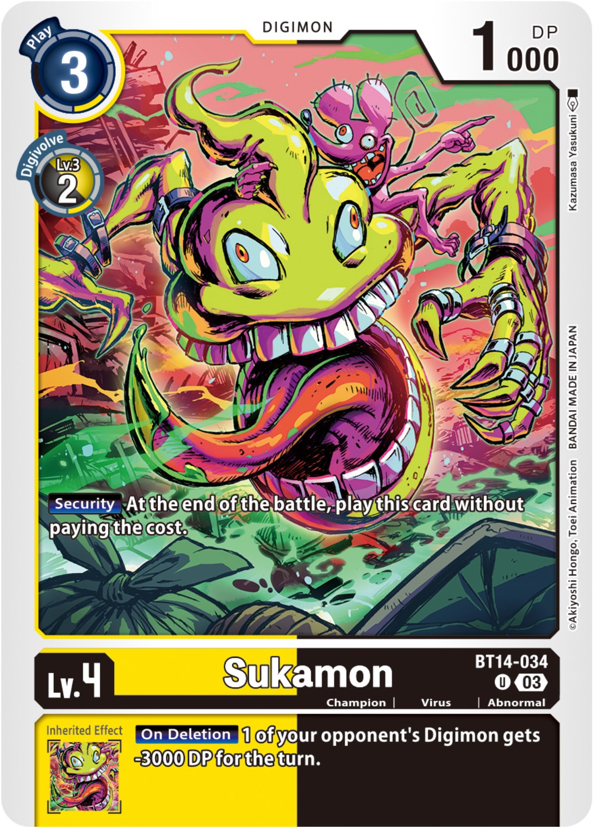 Sukamon [BT14-034] [Blast Ace] | Play N Trade Winnipeg