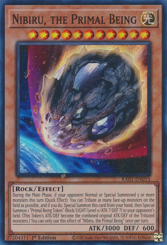 Nibiru, the Primal Being [RA01-EN015] Super Rare | Play N Trade Winnipeg