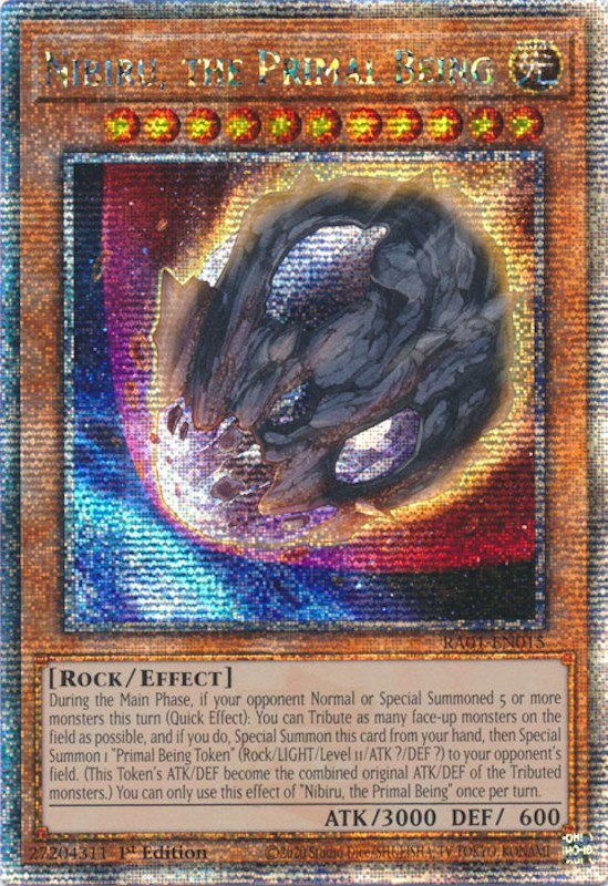 Nibiru, the Primal Being [RA01-EN015] Quarter Century Secret Rare | Play N Trade Winnipeg