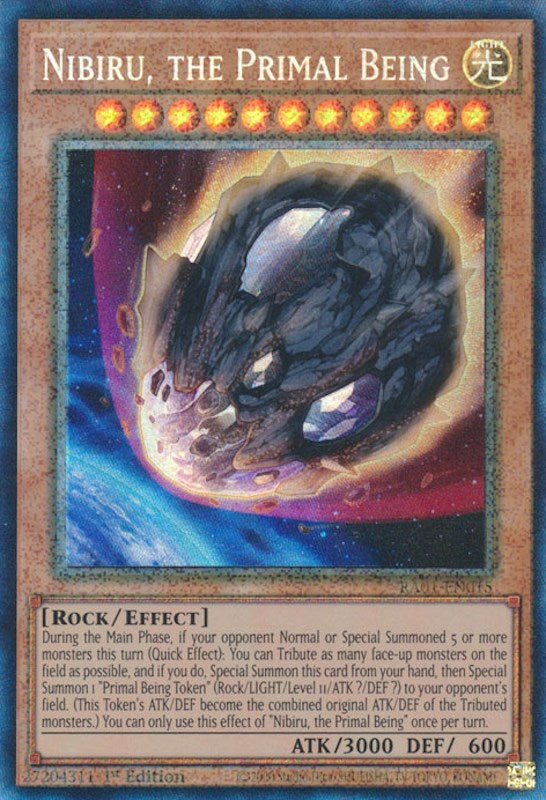 Nibiru, the Primal Being [RA01-EN015] Prismatic Collector's Rare | Play N Trade Winnipeg