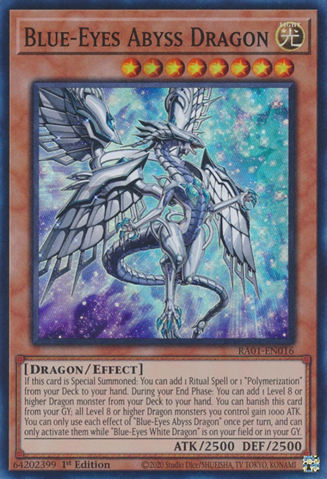 Blue-Eyes Abyss Dragon [RA01-EN016] Super Rare | Play N Trade Winnipeg