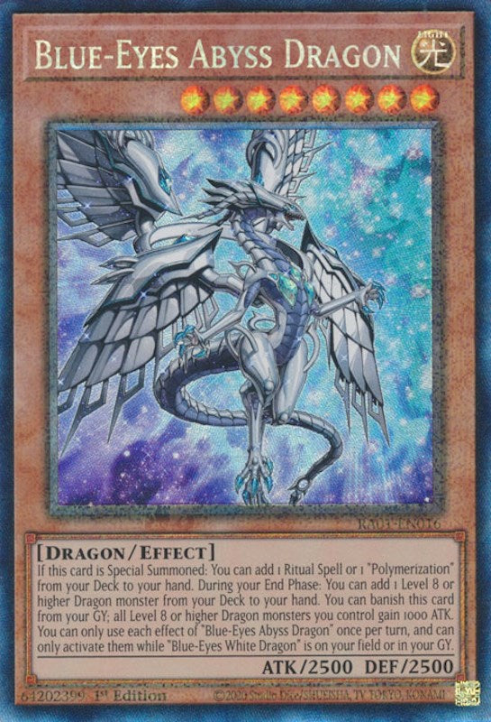 Blue-Eyes Abyss Dragon [RA01-EN016] Prismatic Collector's Rare | Play N Trade Winnipeg