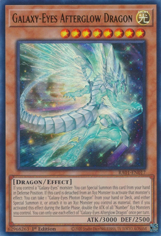 Galaxy-Eyes Afterglow Dragon [RA01-EN017] Ultra Rare | Play N Trade Winnipeg