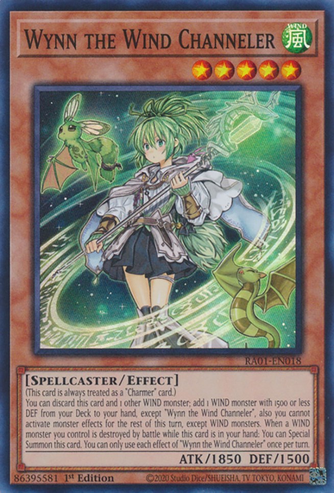 Wynn the Wind Channeler [RA01-EN018] Super Rare | Play N Trade Winnipeg