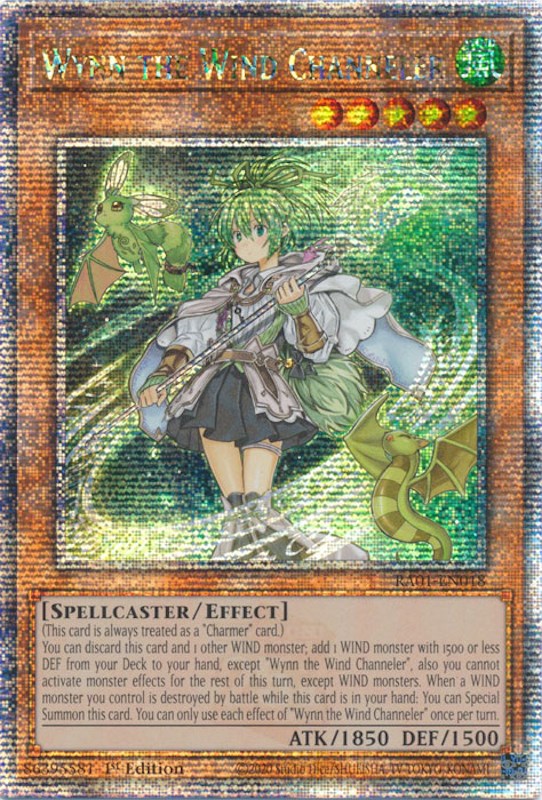 Wynn the Wind Channeler [RA01-EN018] Quarter Century Secret Rare | Play N Trade Winnipeg