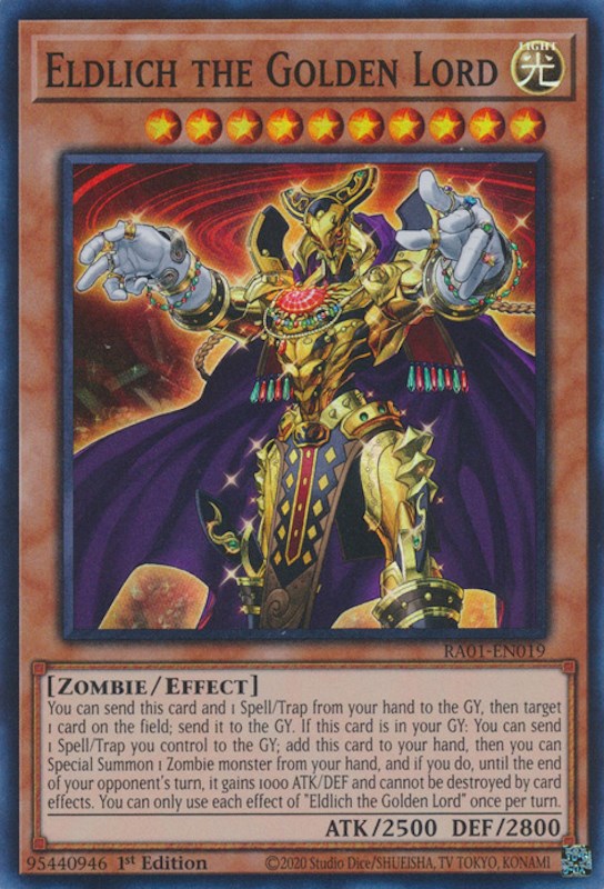 Eldlich the Golden Lord [RA01-EN019] Super Rare | Play N Trade Winnipeg