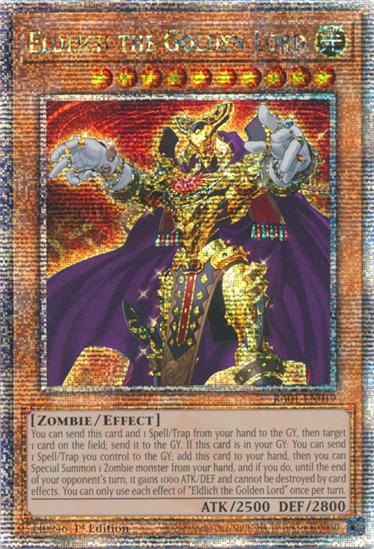 Eldlich the Golden Lord [RA01-EN019] Quarter Century Secret Rare | Play N Trade Winnipeg