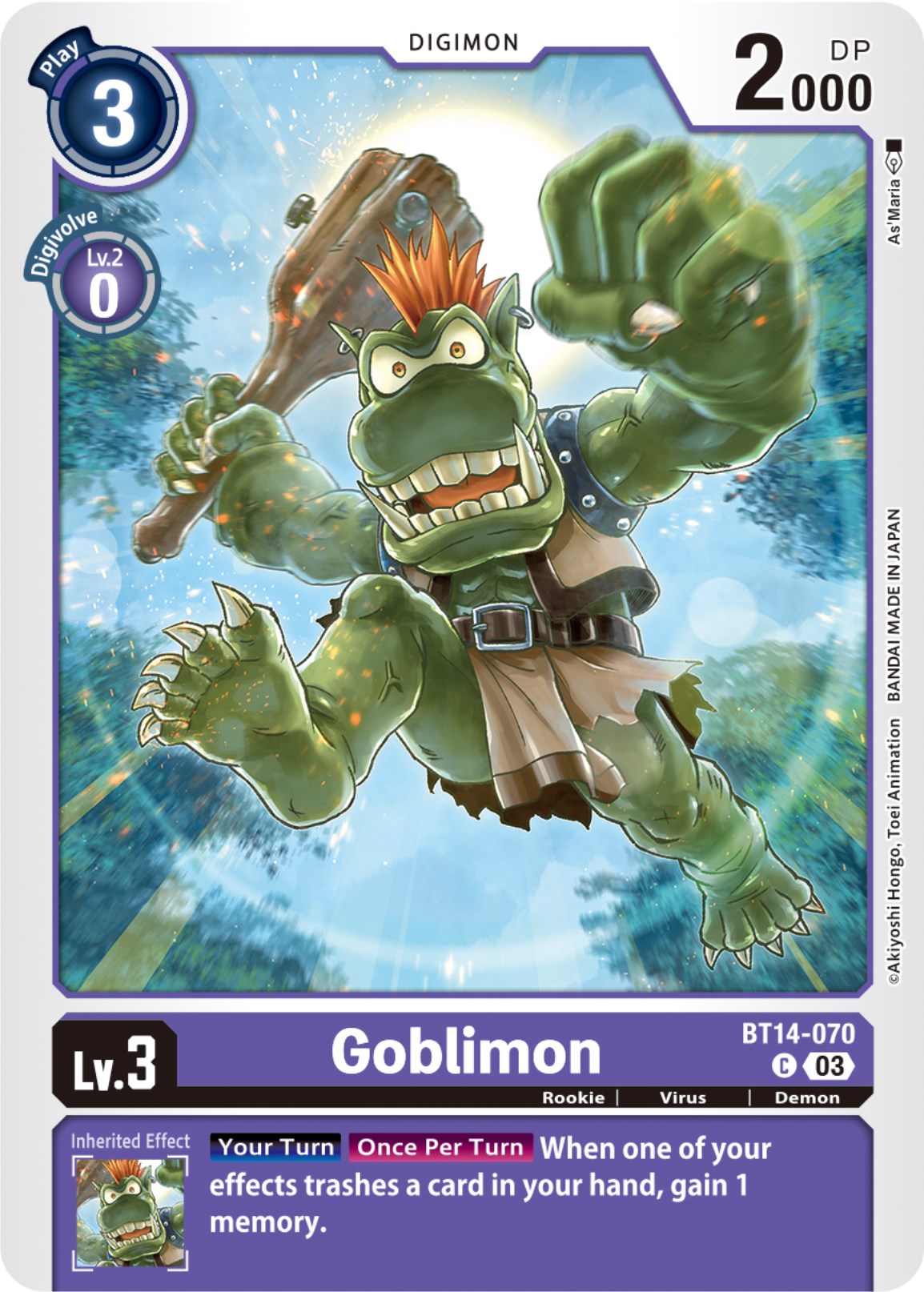 Goblimon [BT14-070] [Blast Ace] | Play N Trade Winnipeg