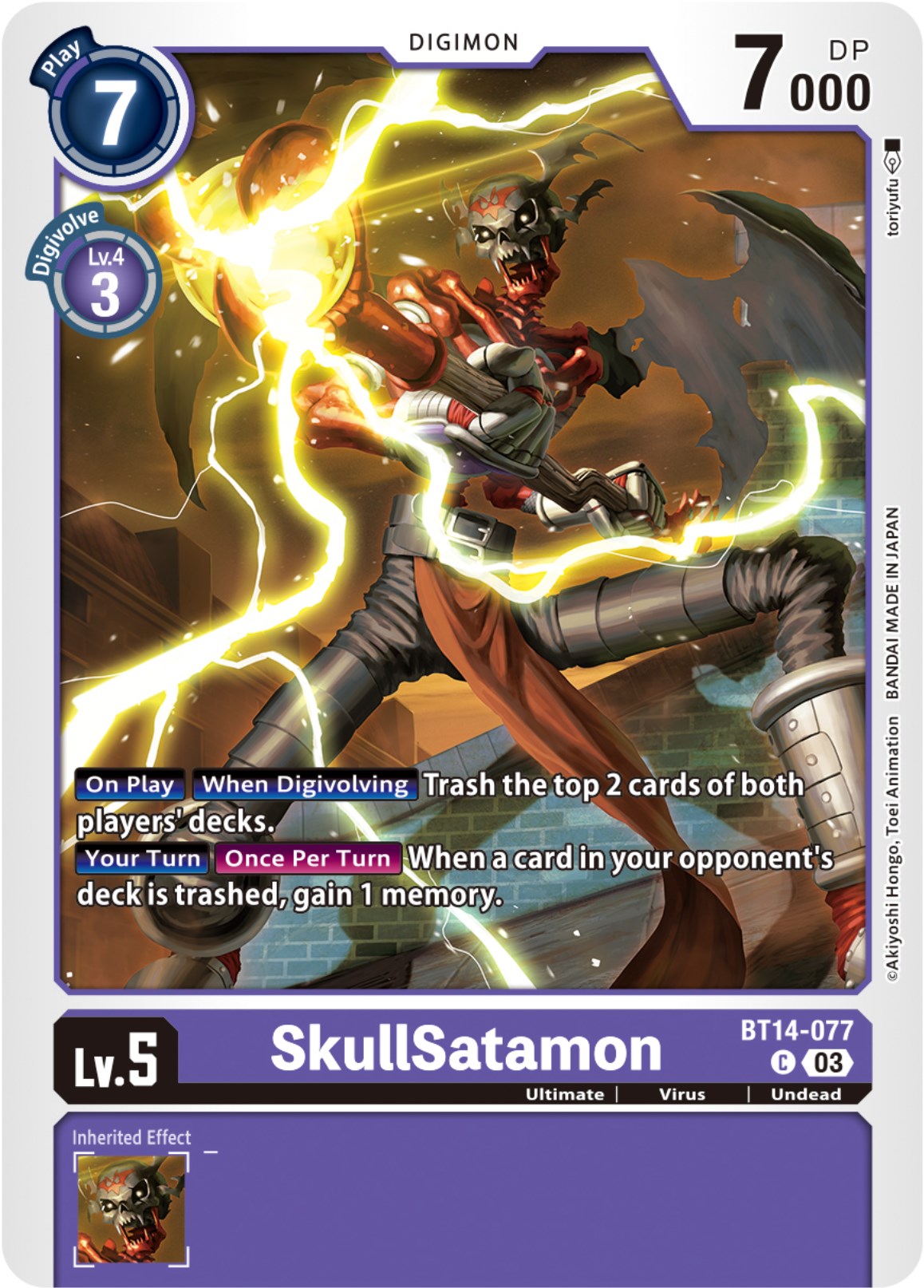 SkullSatamon [BT14-077] [Blast Ace] | Play N Trade Winnipeg