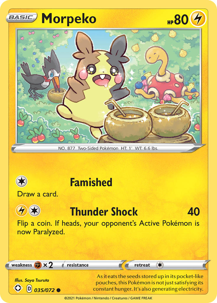 Morpeko (035/072) [Sword & Shield: Shining Fates] | Play N Trade Winnipeg