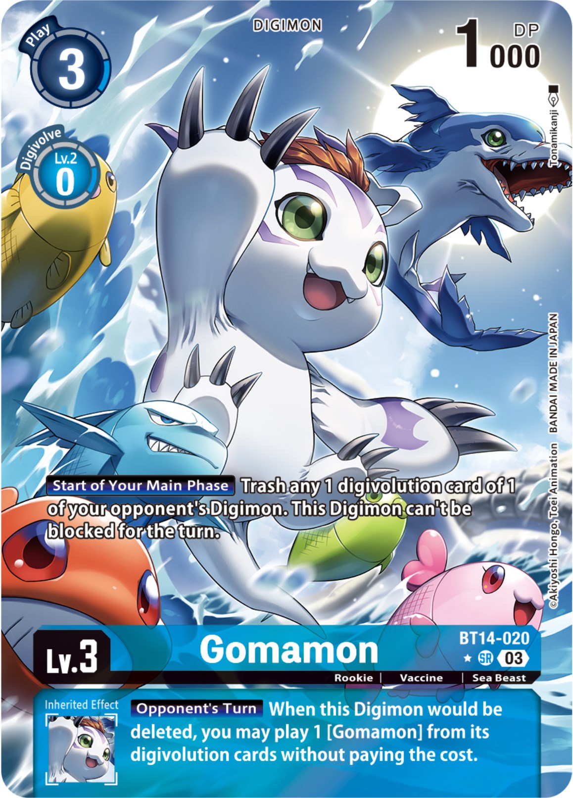 Gomamon [BT14-020] (Alternate Art) [Blast Ace] | Play N Trade Winnipeg