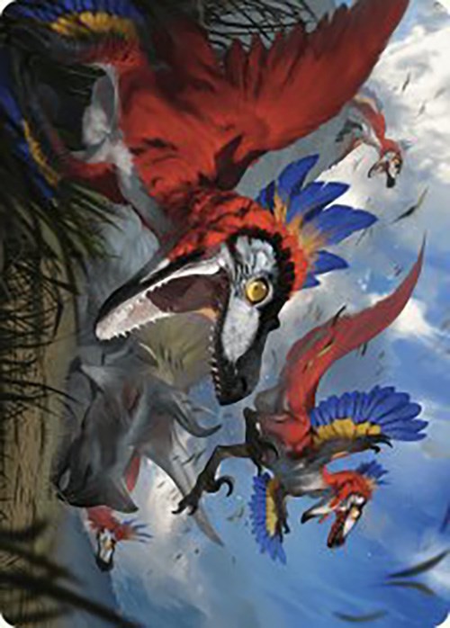 Wrathful Raptors Art Card [The Lost Caverns of Ixalan Art Series] | Play N Trade Winnipeg