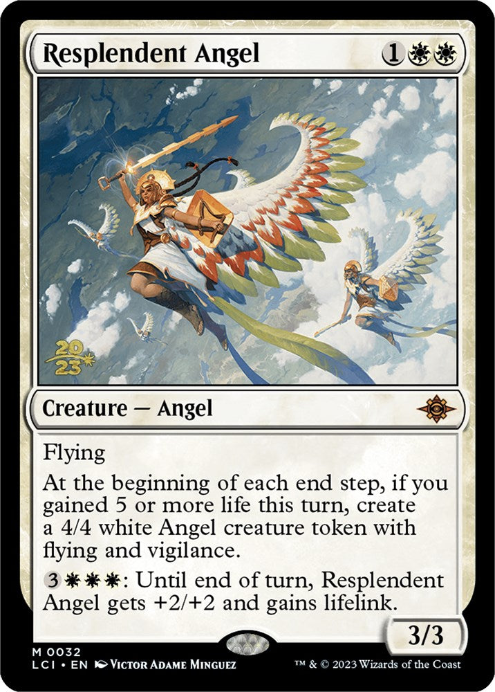 Resplendent Angel (LCI) [The Lost Caverns of Ixalan Prerelease Cards] | Play N Trade Winnipeg