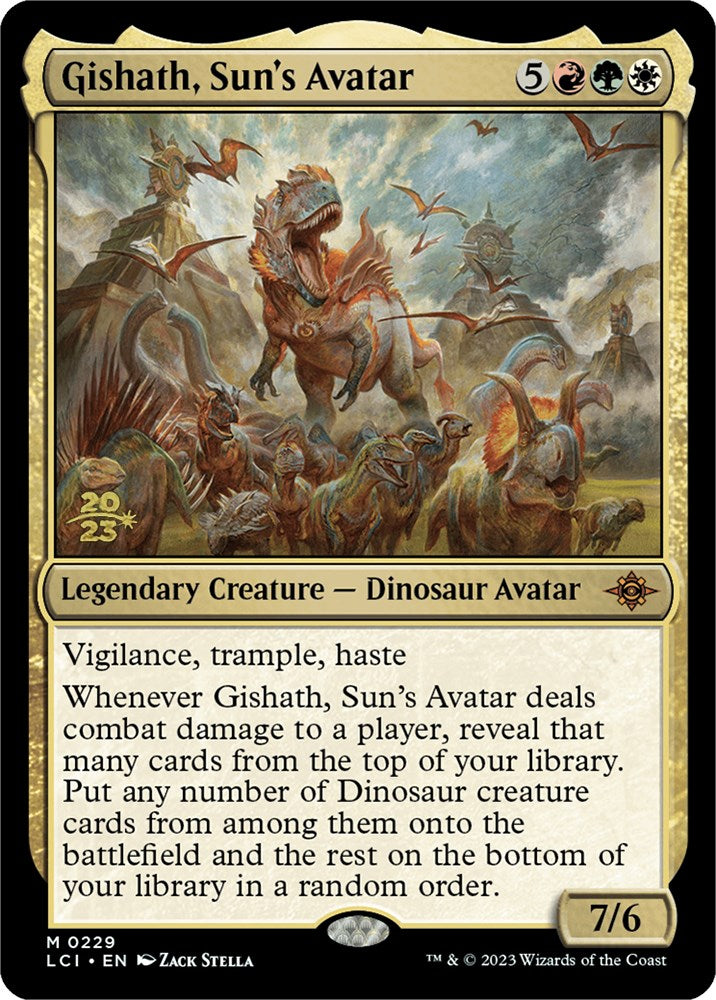 Gishath, Sun's Avatar (LCI) [The Lost Caverns of Ixalan Prerelease Cards] | Play N Trade Winnipeg