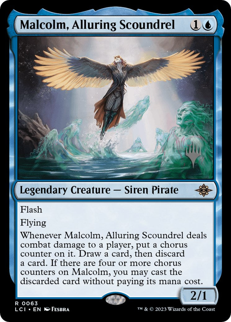 Malcolm, Alluring Scoundrel (Promo Pack) [The Lost Caverns of Ixalan Promos] | Play N Trade Winnipeg