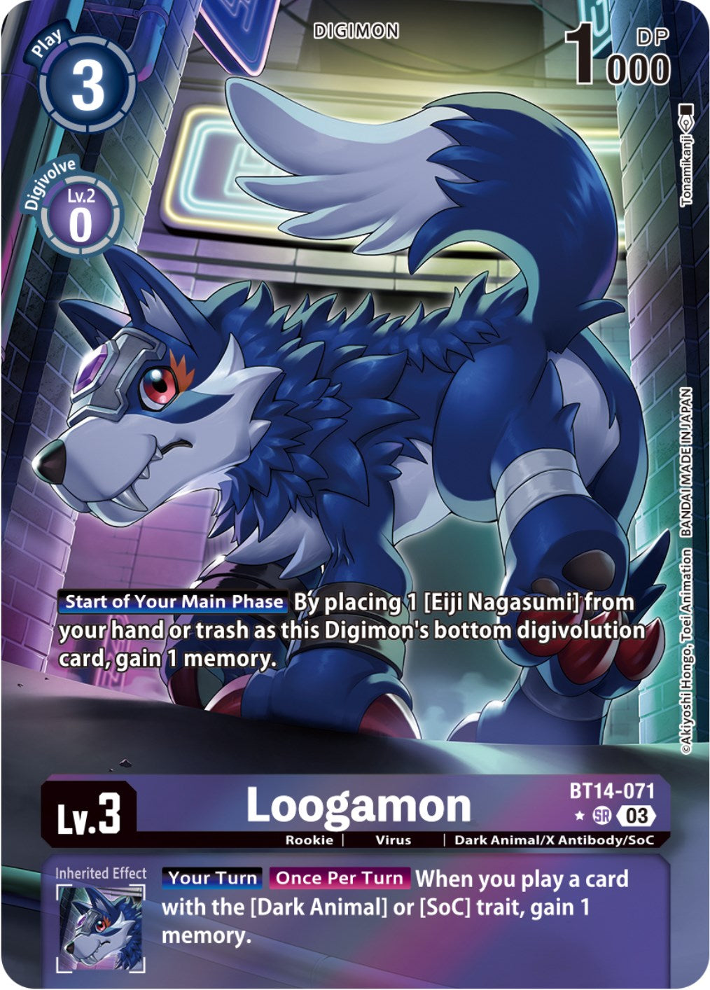 Loogamon [BT14-071] (Alternate Art) [Blast Ace] | Play N Trade Winnipeg