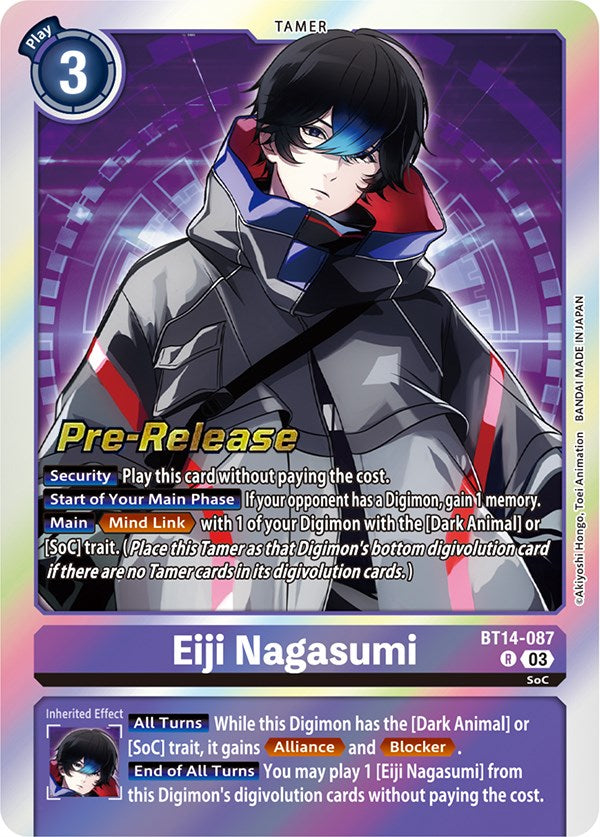 Eiji Nagasumi [BT14-087] [Blast Ace Pre-Release Cards] | Play N Trade Winnipeg