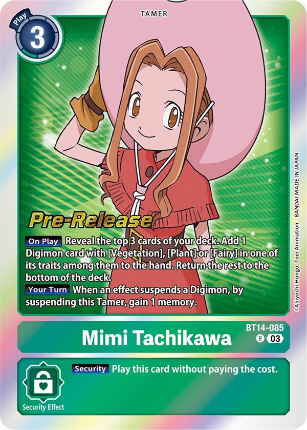 Mimi Tachikawa [BT14-085] [Blast Ace Pre-Release Cards] | Play N Trade Winnipeg